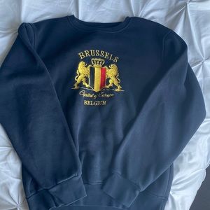 Oversized Navy blue Belgium sweatshirt
